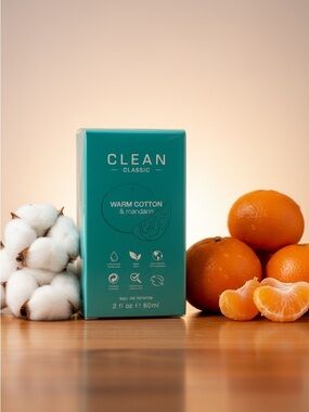 Clean Classic Warm Cotton & Mandarin EMPTY 2 oz 60 ml New Sealed